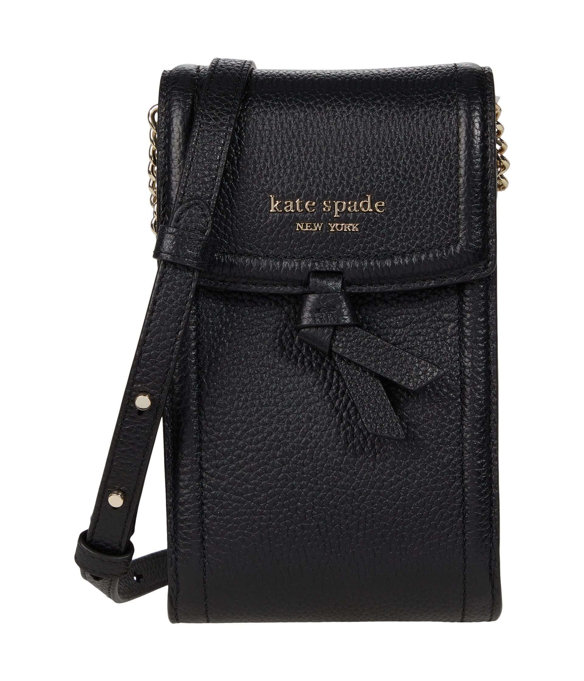 Kate Spade New York Knott Pebbled Leather Crossbody Phone Bag - Stylish & Compact for Everyday Use, Travel, and On-the-Go Essentials