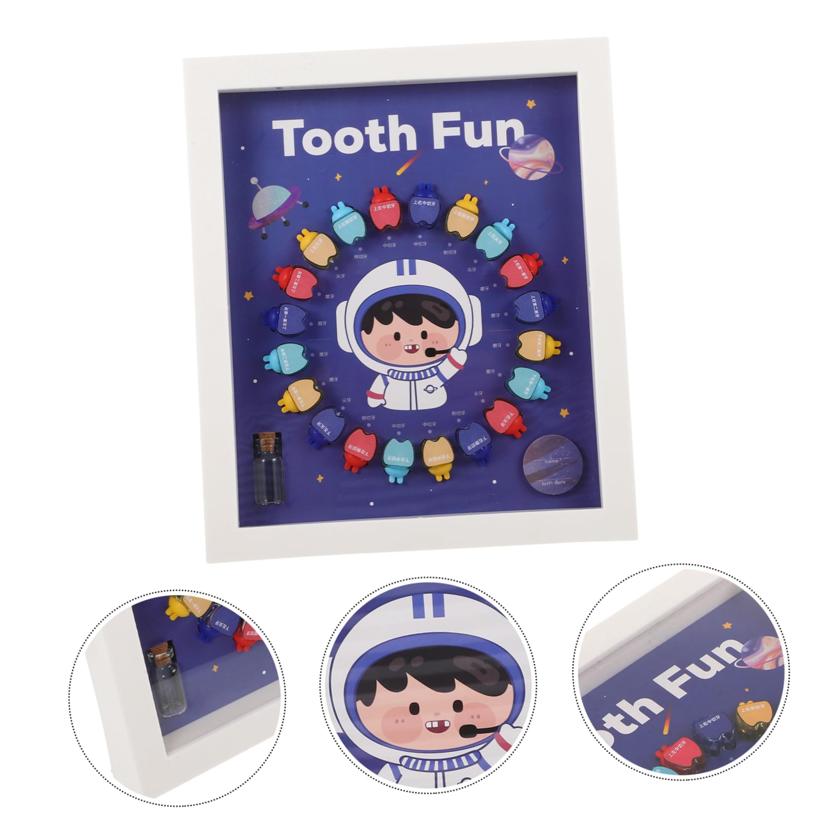 UPKOCH Kids Tooth Storage Box - First Tooth Keepsake Organizer for Baby Teeth, Plastic Tooth Holder for Children's Milestone Memories - Perfect for Baby Showers, First Tooth Loss, and Keepsake Gifting