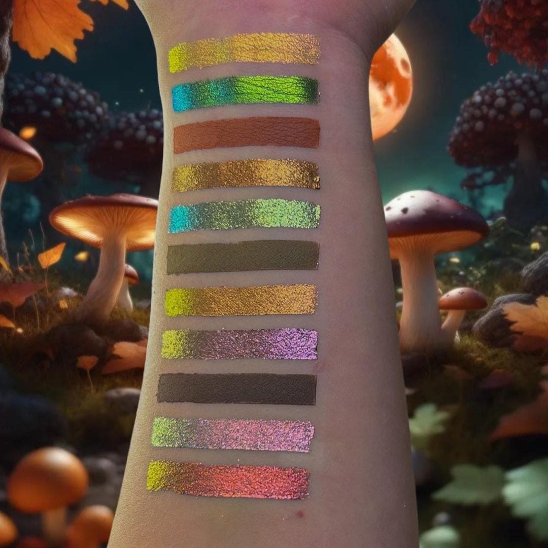 Harvest Moon Eyeshadow Palette - 12 Pigmented Matte & Shimmer Shades for Day & Night Makeup Looks | Vegan & Cruelty-Free