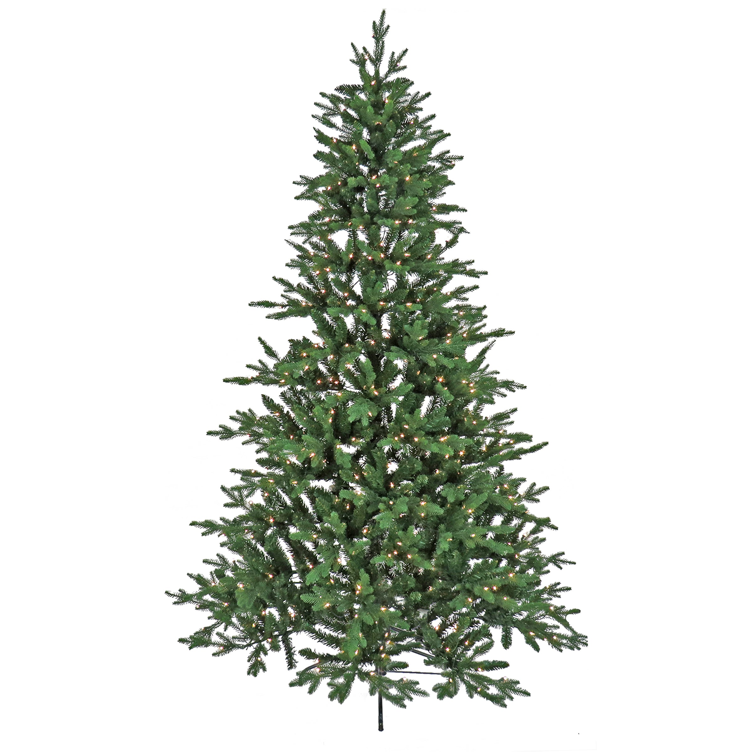 7.5 ft Pre-Lit Merryweather Fir Artificial Christmas Tree with Clear Lights - Perfect for Living Room, Office, and Holiday Decorations