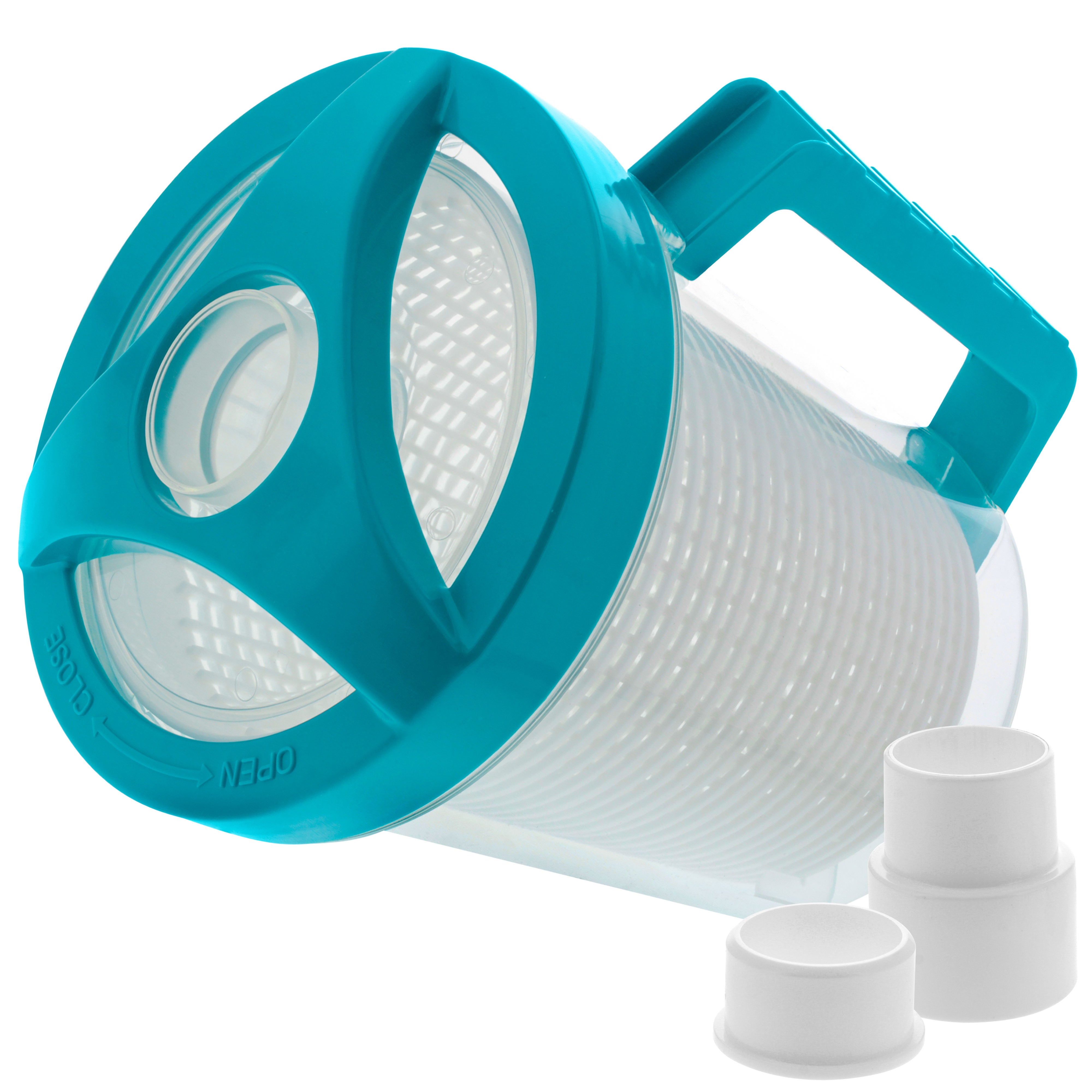 U.S. Pool Supply® Professional Inline Pool Leaf Canister with Plastic Mesh Filter Basket - Fits 1.5