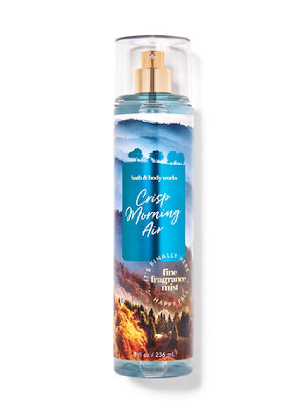Bath & Body Works Crisp Morning Air Fragrance Mist 8 Fl Oz - Fresh & Invigorating Body Spray for Women - Perfect for Daily Use, Workouts & Summer Days