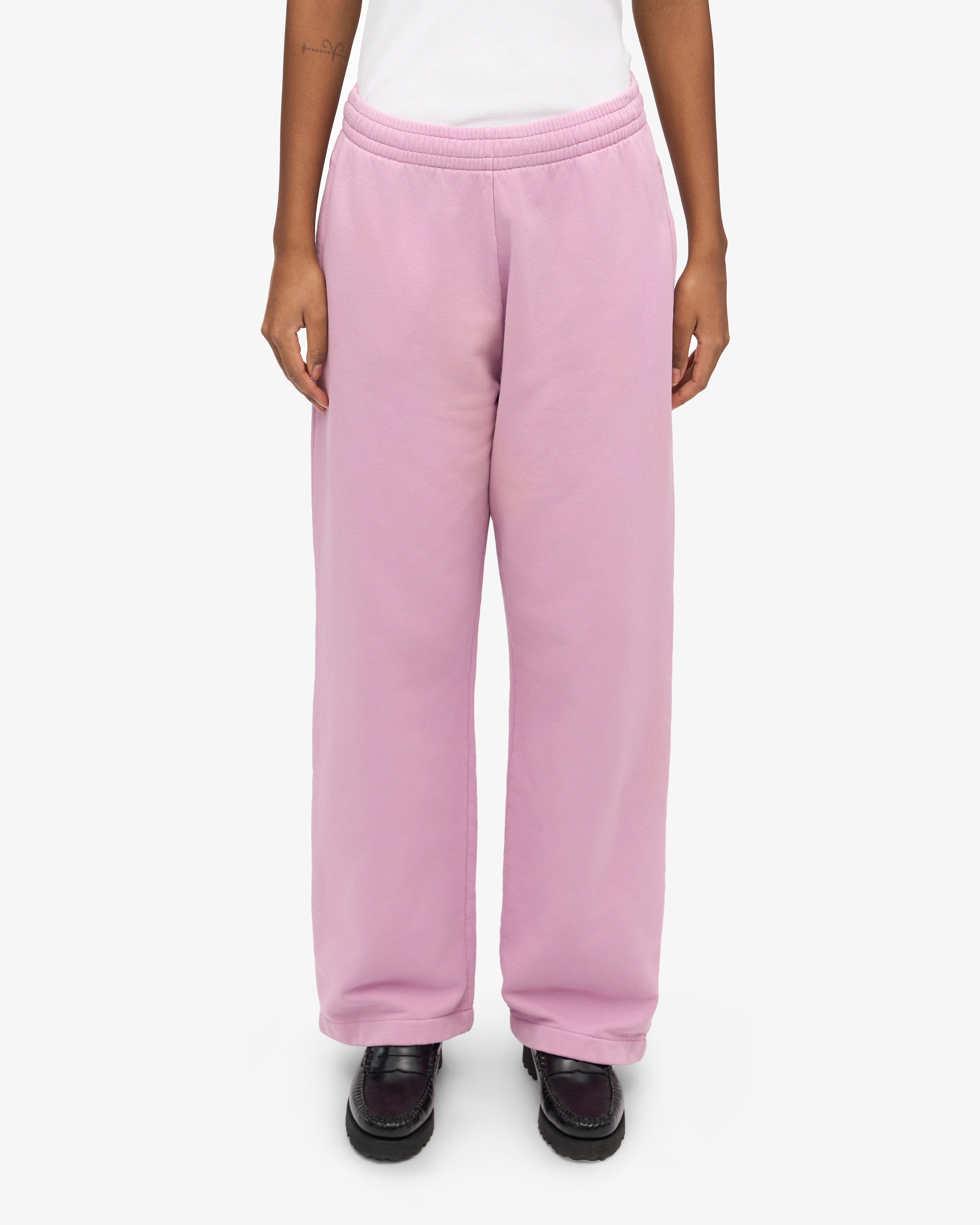 Organic Straight Leg Sweatpants for Women - Soft Comfortable Casual Joggers with Cherry Blossom Print - Perfect for Yoga, Lounge & Everyday Wear