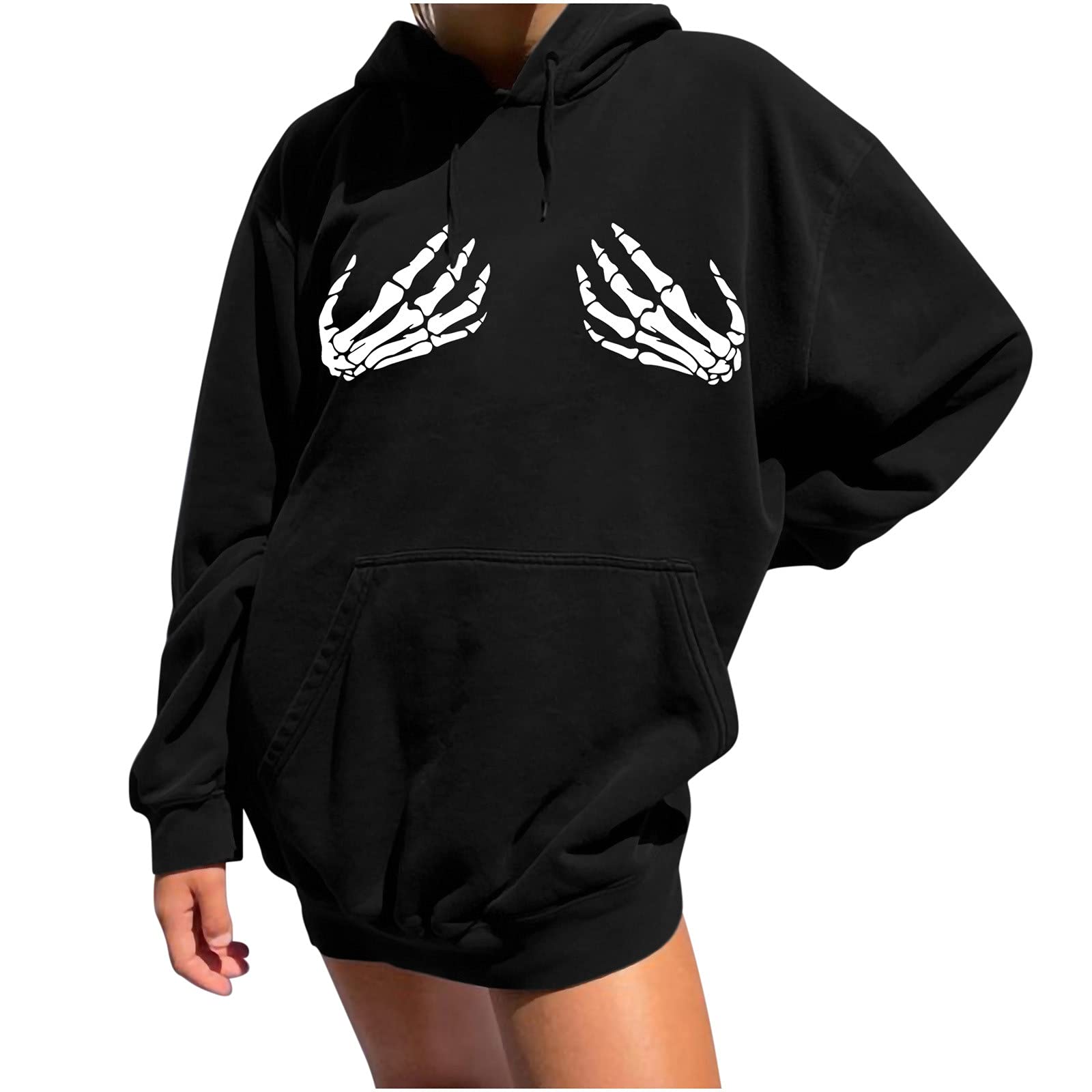 Funny Vintage Hooded Sweatshirt for Women - Cozy Winter & Fall Loose Fit Long Sleeve Graphic Pullover - Perfect for Casual Wear, Outdoor Activities & Gifts