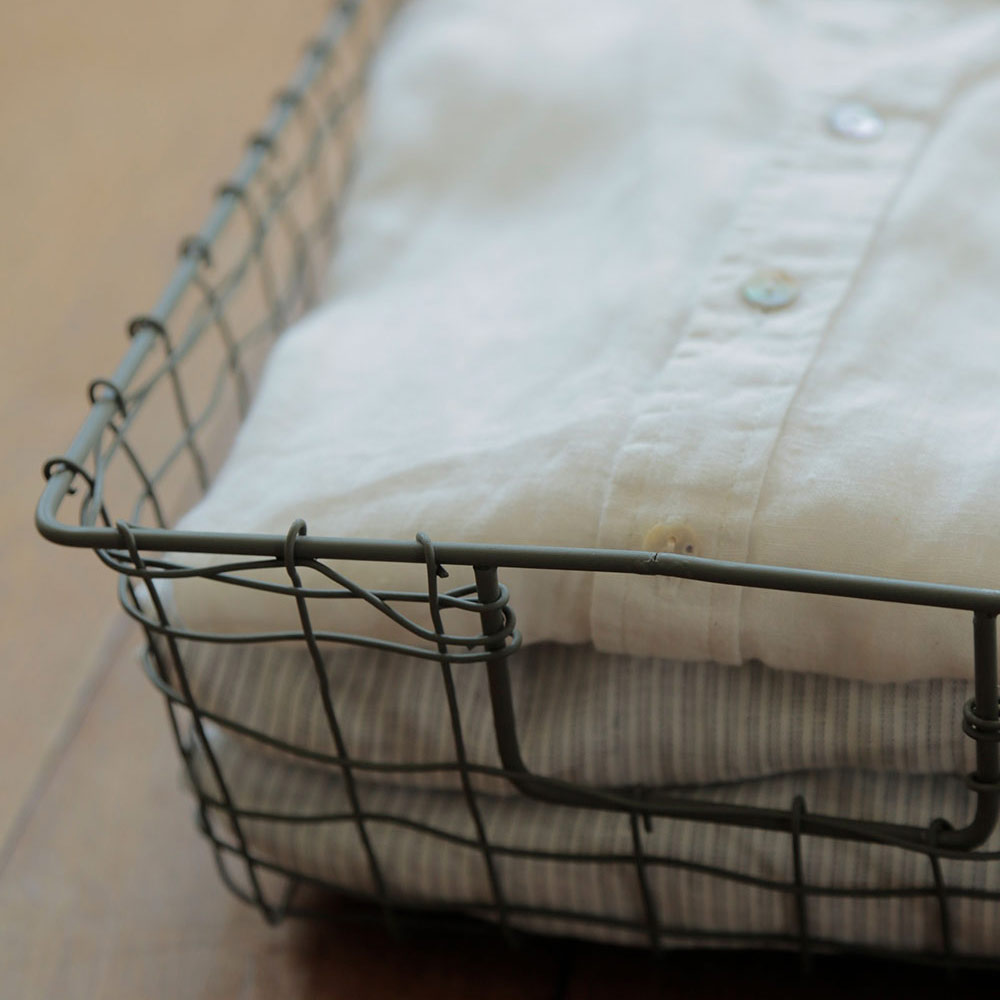 Premium Malleable Iron Wire Storage Basket - Versatile Organizer for Home, Office & Kitchen | Perfect for Shelving, Pantry & Closet Organization