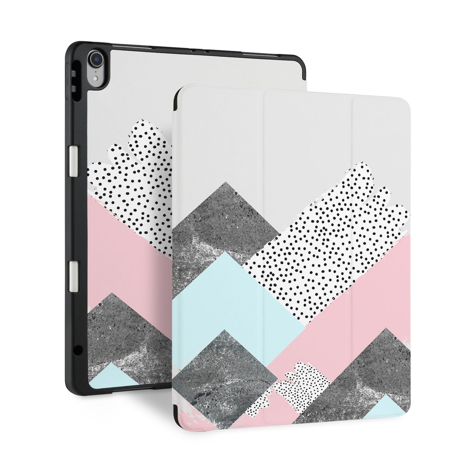 Premium Marble Art iPad Trifold Case - Slim Protective Cover for iPad Air/Pro with Auto Sleep/Wake | Perfect for Work, Travel & Home Use