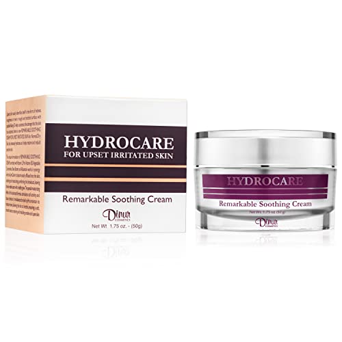 Dinur Cosmetics HYDROCARE Soothing Face Cream for Dry & Sensitive Skin - 1.75 oz / 50g - Hydrating Moisturizer with Aloe Vera & Hyaluronic Acid - Perfect for Daily Skincare Routine & Post-Procedure Care
