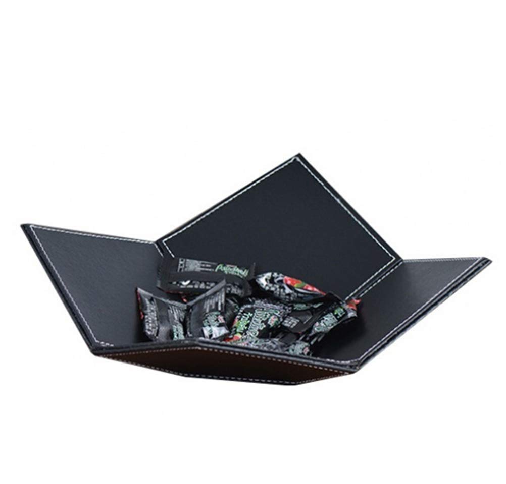 Creative Dried Fruit Bowl - Modern Simple Snack Nut Storage Plate for Home Living | Melon Candy Fruit Rack | Black Color | Perfect for Kitchen Counter, Dining Table & Party Snack Serving