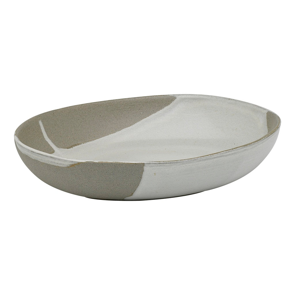 Eco-Friendly Oval Serving Bowl - 26cm Ceramic Salad Bowl for Healthy Dining, Perfect for Family Gatherings & Dinner Parties