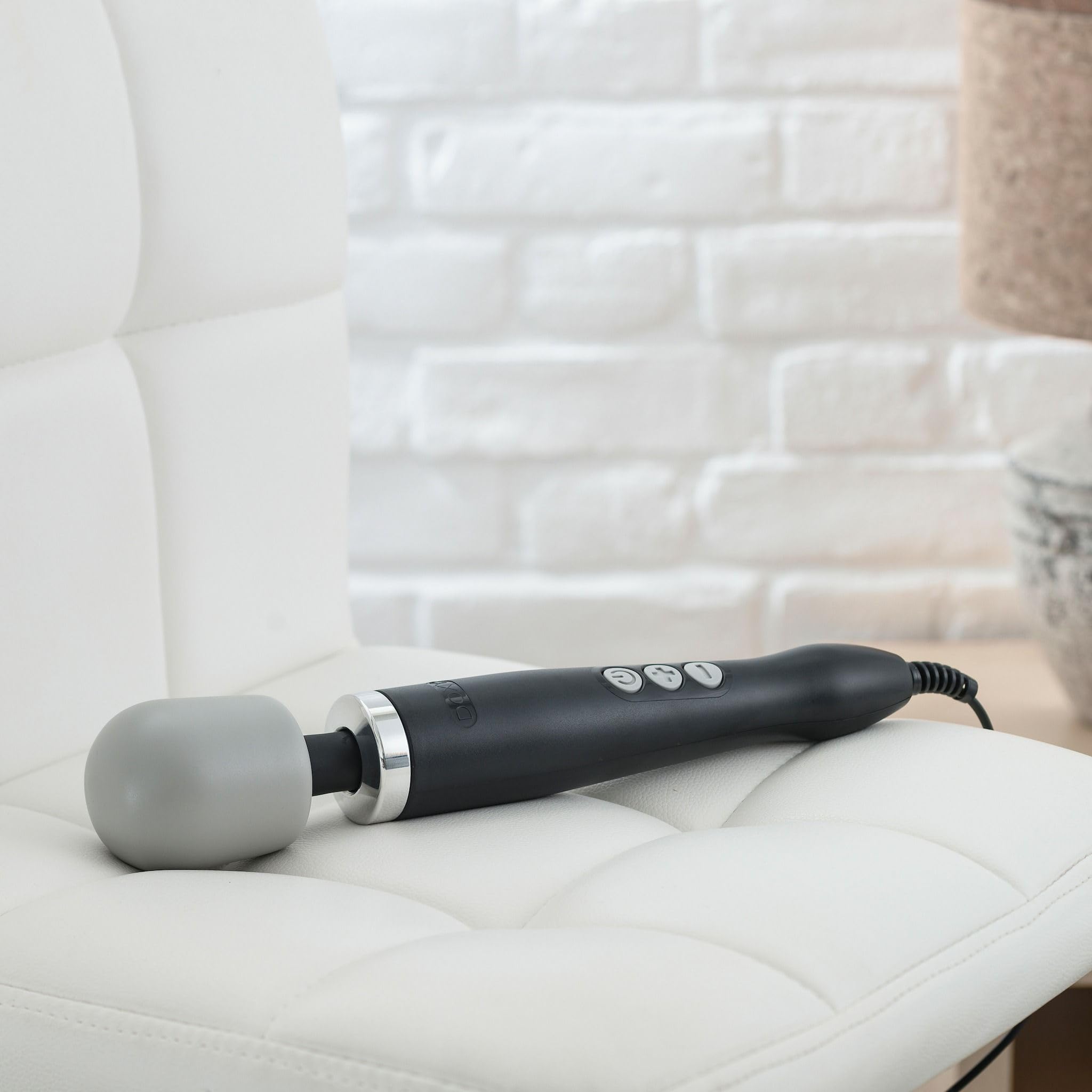 Doxy Massager - Powerful Personal Massager for Muscle Relief & Relaxation, Black (EU Plug) - Perfect for Home, Travel & Spa Use