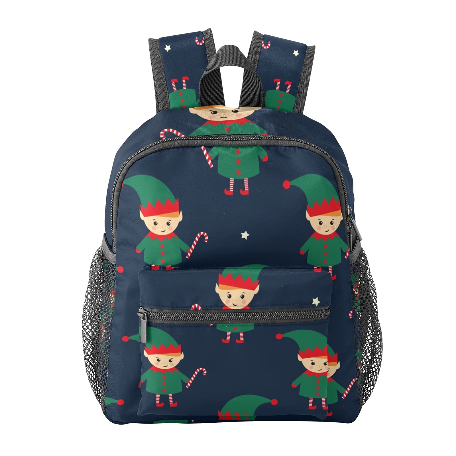 Christmas Elf with Candy Cane Backpack for Kids - Holiday Travel Toy Gift for Boys & Girls - Perfect for School, Parties & Festive Decorations