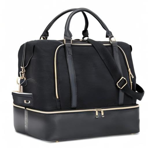 CAMTOP Women's Travel Weekender Bag - Overnight Duffel Carry-On Tote with 15.6 Inch Laptop Compartment, Perfect for Business Trips and Weekend Getaways