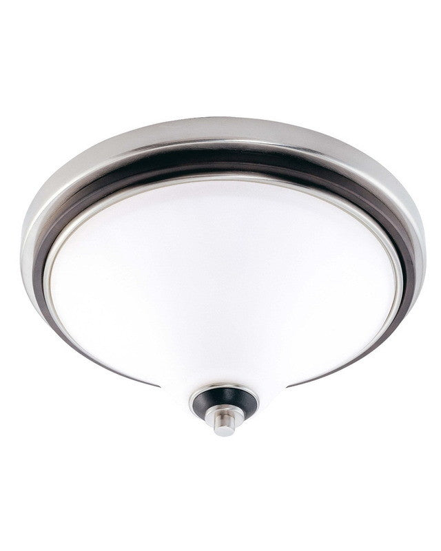 Nuvo Lighting 60 2459 Keen Collection 3-Light Energy Star Certified Fluorescent GU24 Flush Mount Ceiling Fixture in Brushed Nickel - Perfect for Kitchens, Bathrooms & Hallways