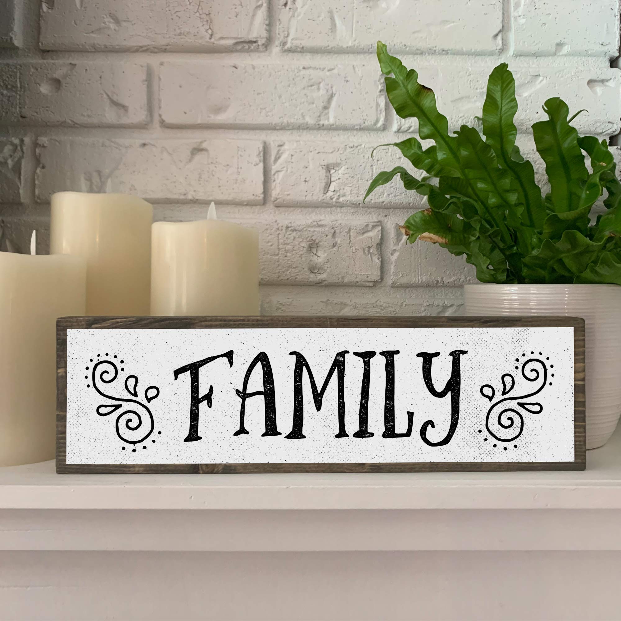 Custom Family Wood Signs - Medium Size with Metal Accents for Home Decor | Perfect for Living Room, Bedroom & Farmhouse Style