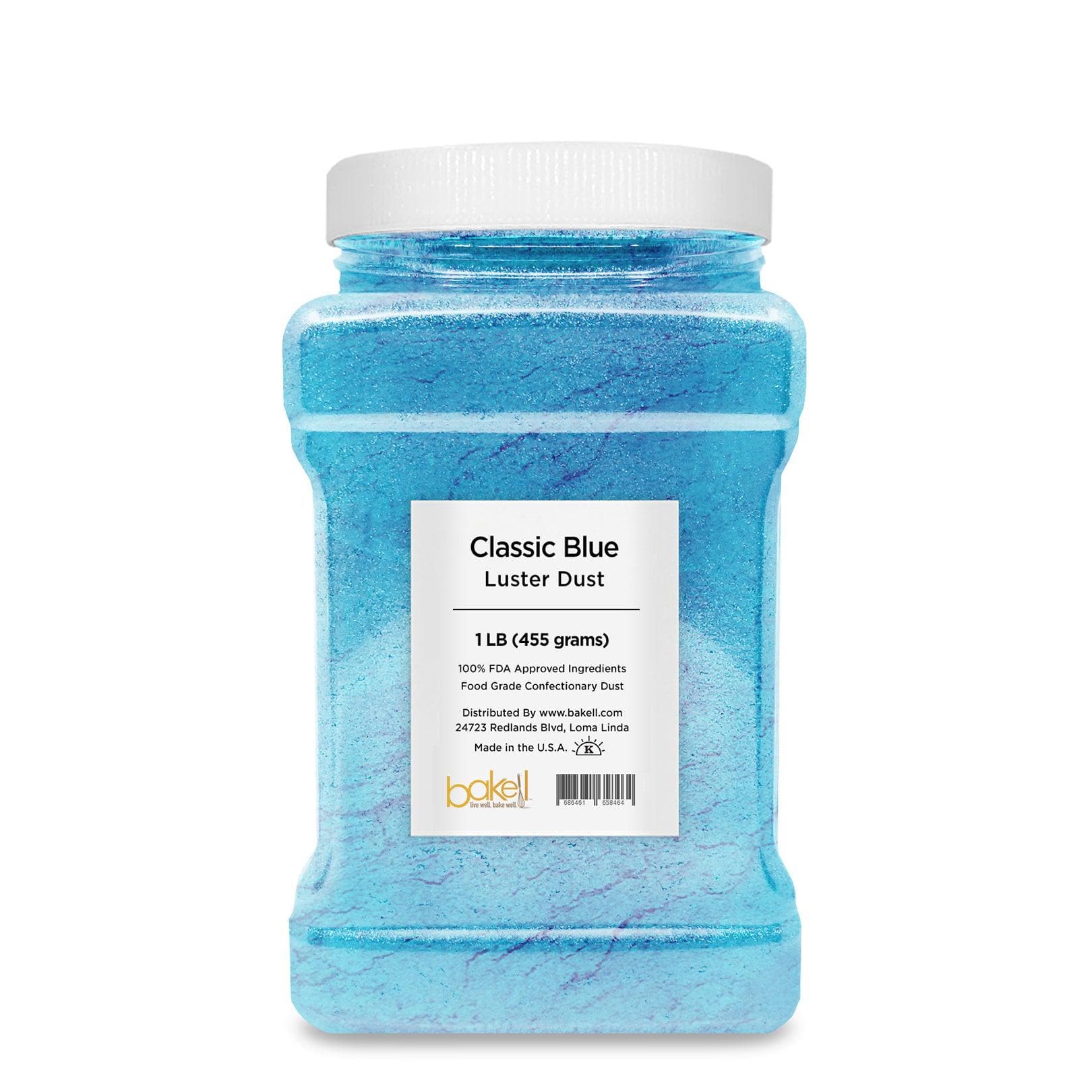 Premium Edible Classic Blue Luster Dust for Cake Decorating - Food Grade Pearlized Powder for Baking, Candy Making & Chocolate - Perfect for Wedding Cakes, Cupcakes & DIY Desserts