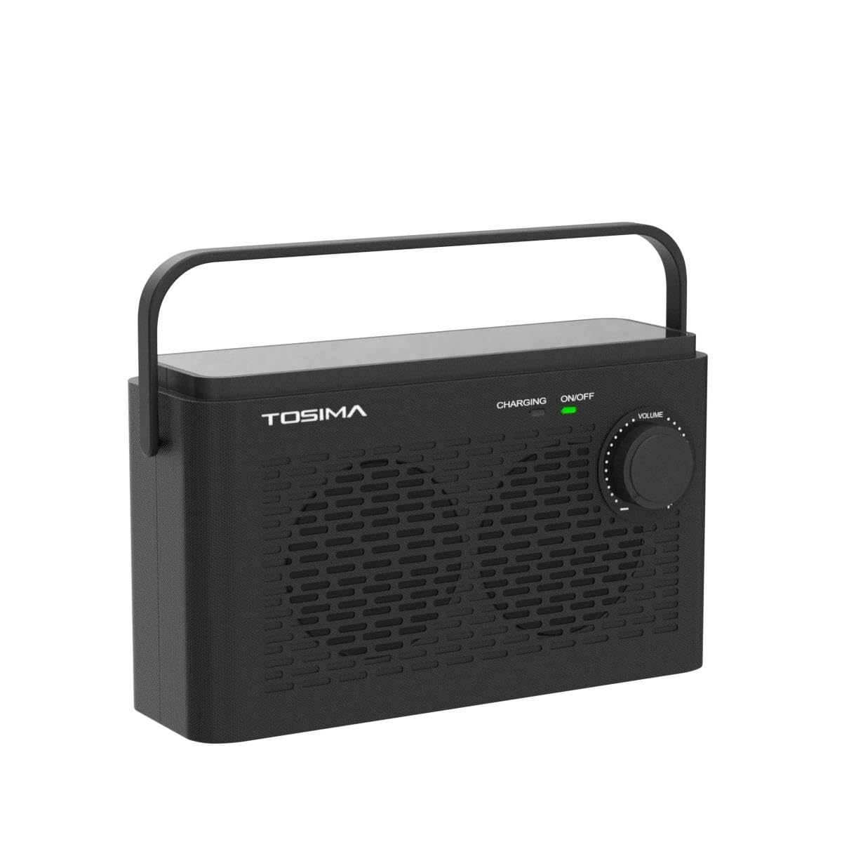 Tosima TV-8000 Wireless TV Speakers for Hard of Hearing - Voice Enhancing TV Soundbar with 1000mAh Rechargeable Battery, 8-Hour Playtime, 2.4G RF Transmitter & 100ft Range - Ideal for Seniors, Elderly & Home Theater Use