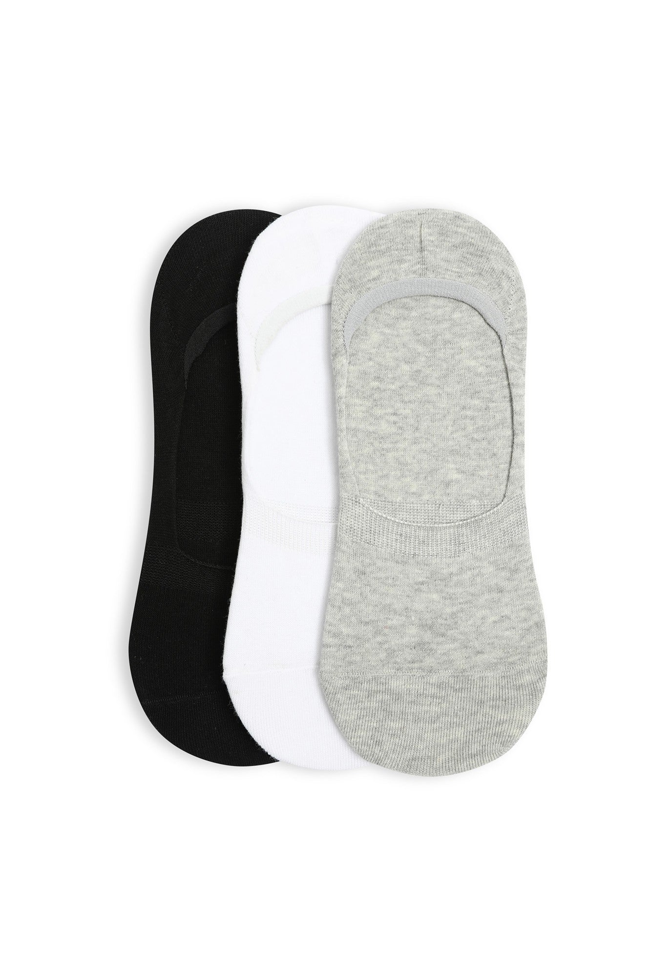 3 Pack Low Cut Sockettes for Women & Men - Breathable No Show Socks in Black/Grey/White (0413ZZ) - Perfect for Sneakers, Loafers & Casual Shoes