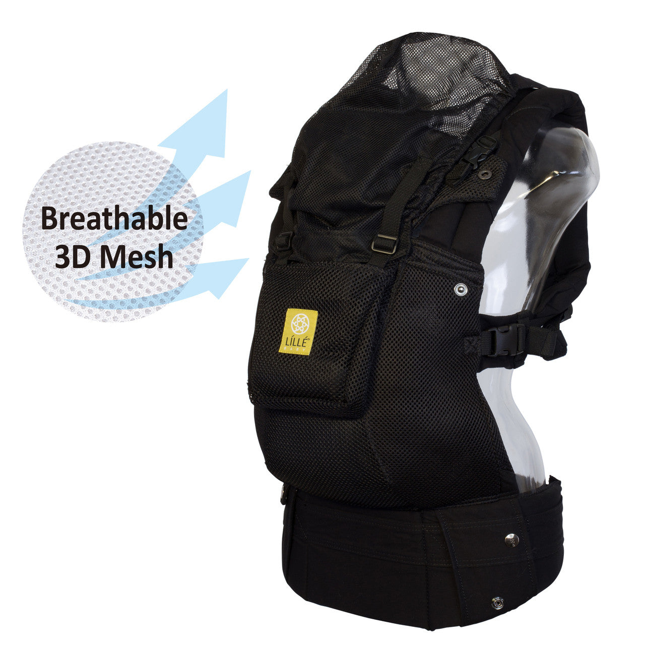 LÍLLÉbaby Complete Airflow Baby Carrier - Ergonomic, Breathable & Adjustable for Newborn to Toddler - Perfect for Hiking, Travel & Everyday Use