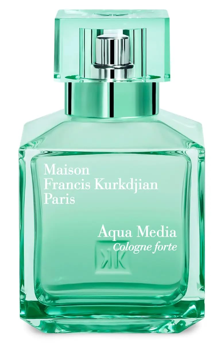 Maison Francis Kurkdjian Aqua Media Cologne Forte Unisex Eau de Parfum Spray - 2.4 oz / 70ml, Fresh Citrus & Woody Fragrance for Day & Night Wear, Office & Special Occasions