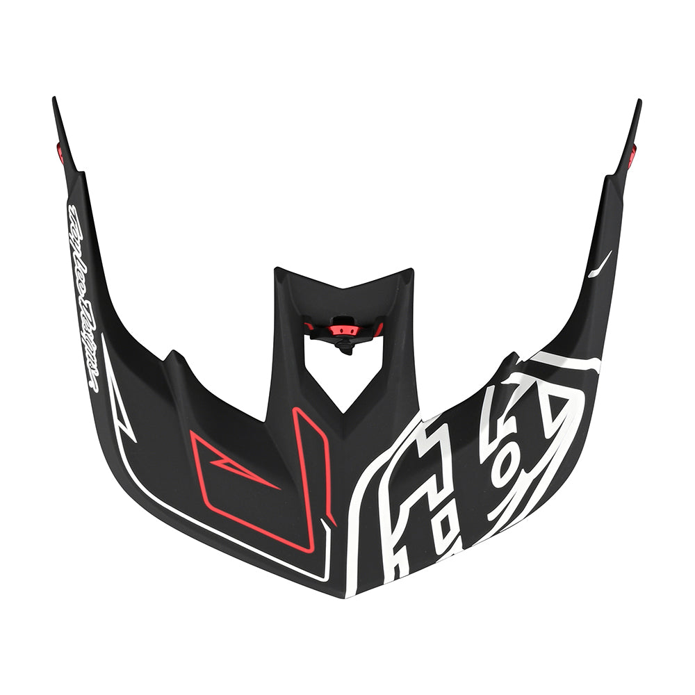 Stage Visor Pinstripe Black/Red - Motorcycle Helmet Visor for Harley, Cruiser & Chopper Bikes - Perfect for Riding, Racing & Outdoor Adventures