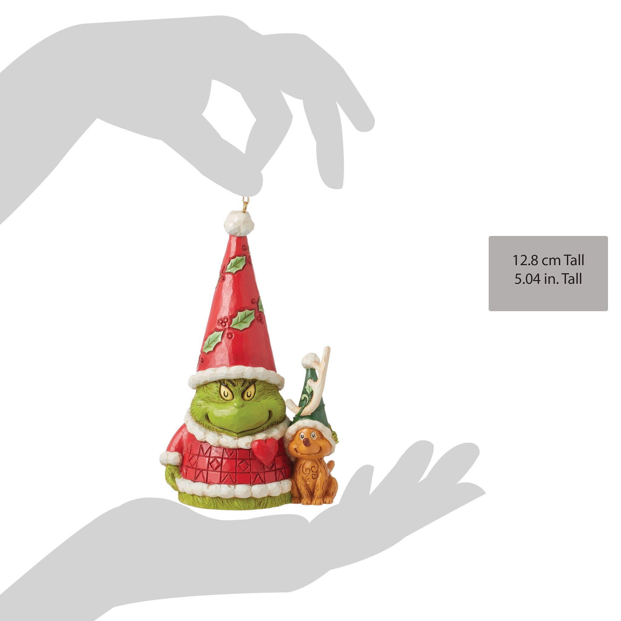 Festive Grinch Christmas Gnome with Max - Perfect for Holiday Decor, Gift Giving & Themed Parties