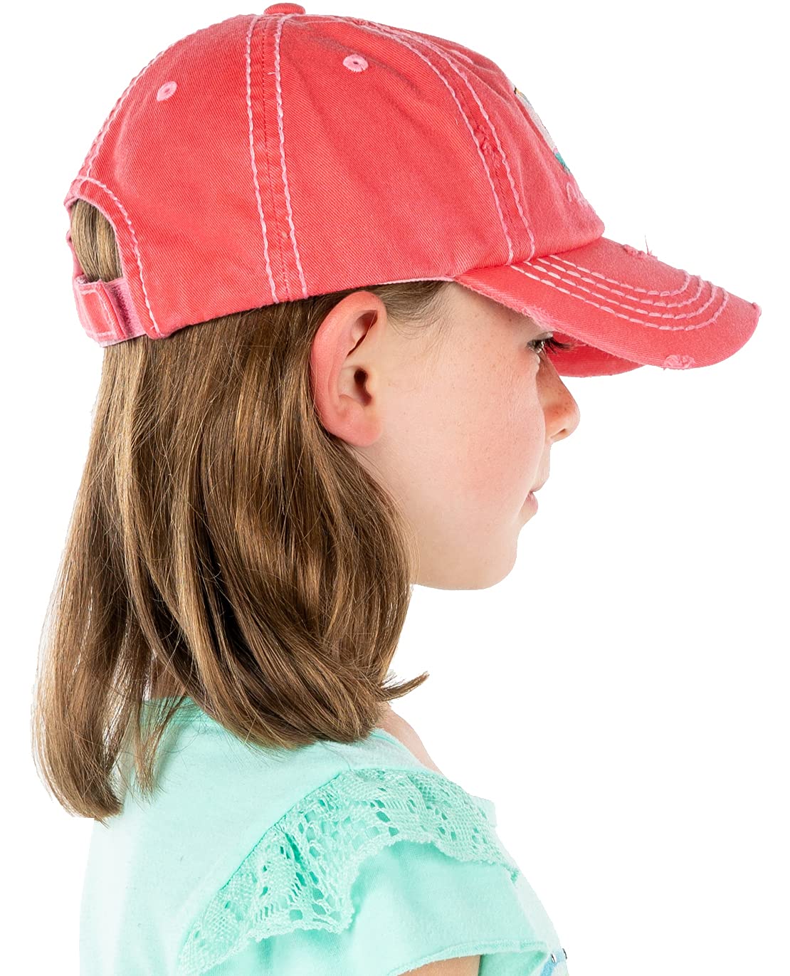 Funky Junque Adjustable Kids Baseball Cap - Embroidered Low Profile Toddler Hat for Boys & Girls - Perfect for Outdoor Play, Sports & Sun Protection