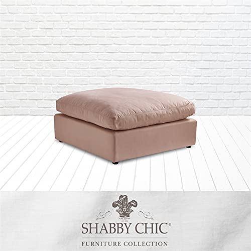 Kaelynn Ottoman Pink Linen Upholstered Storage Bench - Soft Pink Fabric Footrest with Storage for Living Room, Bedroom & Nursery | Perfect for Extra Seating and Home Organization