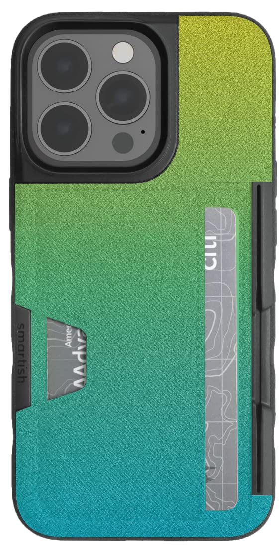 Smartish Blueberry Lemonade iPhone 13 Pro Wallet Case - Slim Protective Credit Card Holder with Kickstand | Drop Tested | Hidden Slot | Perfect for Work, Travel & Everyday Use - Compatible with Apple iPhone 13 Pro