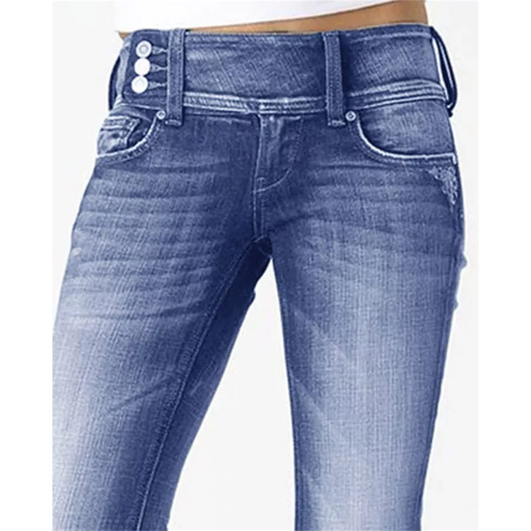 Vintage Women's Flare Jeans - Mid Waist Stretch Denim Pants, Straight to Wide Leg Bell Bottoms (XS 29W, Black) | Perfect for Casual Wear, Retro Outfits & 70s Style Fashion