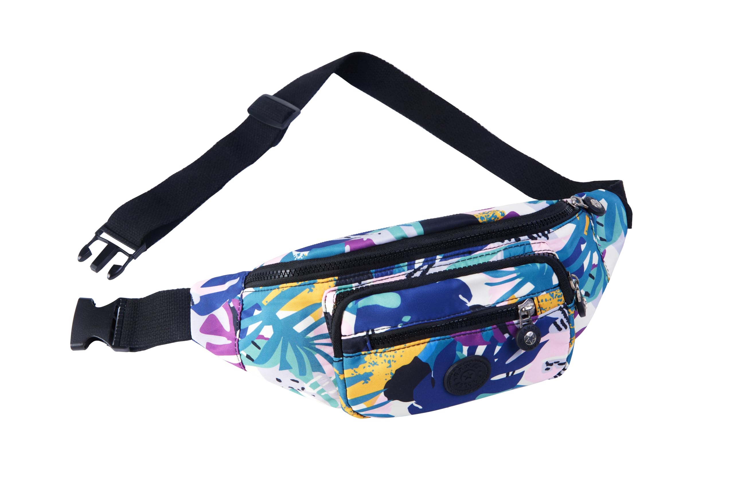 GRINKO Women's Waterproof Waist Bag - Adjustable Crossbody Fanny Pack with 4 Pockets for Running, Travel & Outdoor Activities | Stylish Belt Bag for Hiking, Gym & Daily Use (Multiple Colors)