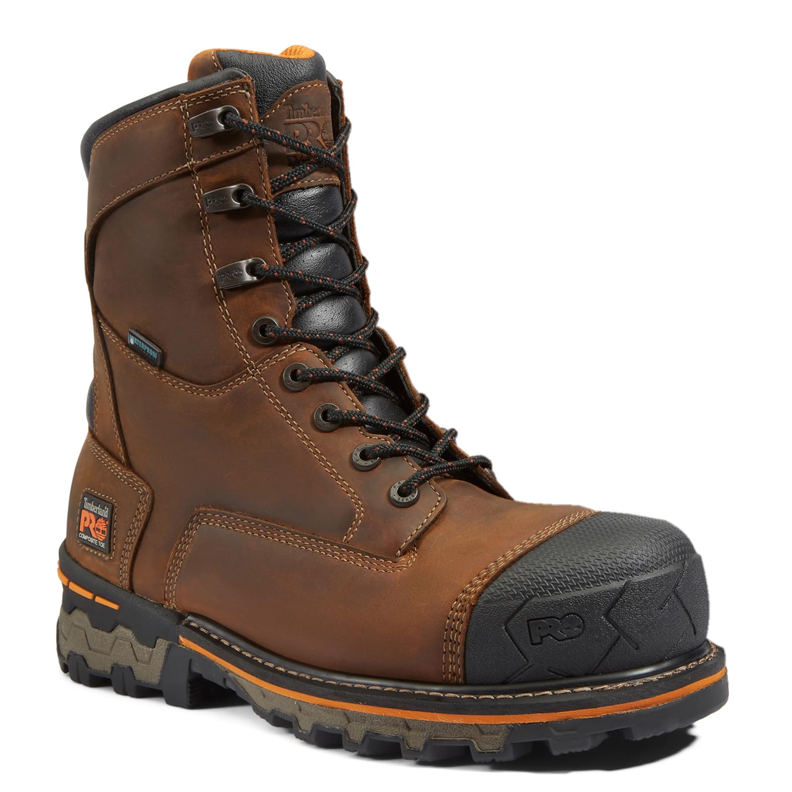 Timberland PRO Men's Boondock Composite Toe Waterproof Work Boots - Durable Industrial Safety Shoes for Construction, Warehouse & Outdoor Work