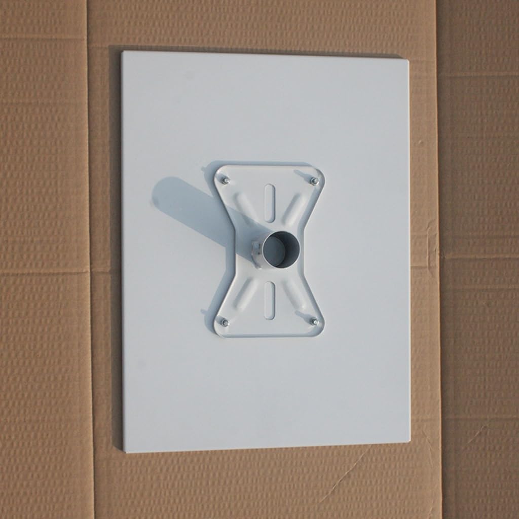 Universal White Projector Tripod Stand & Wall Mount Bracket - Adjustable Hanger for Speakers & Projectors - Perfect for Home Theater, Classroom, and Office Presentations