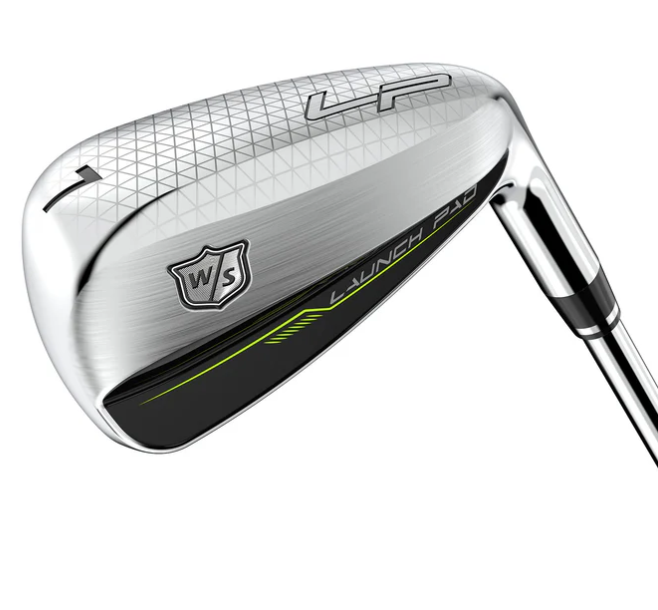 Wilson Launch Pad 2 Women's Golf Club Set - 5 Hybrid, 6 Irons + Pitching Wedge & Sand Wedge | Perfect for Beginner & Intermediate Female Golfers | Driving Range & Course Play