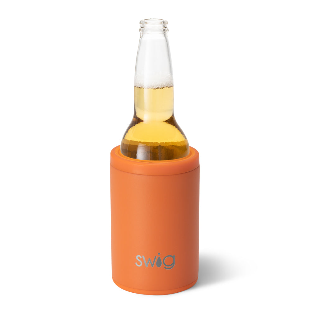 12oz Orange Can & Bottle Cooler - Insulated Sleeve for Beer, Soda & Energy Drinks - Perfect for Beach, Picnics & Outdoor Parties