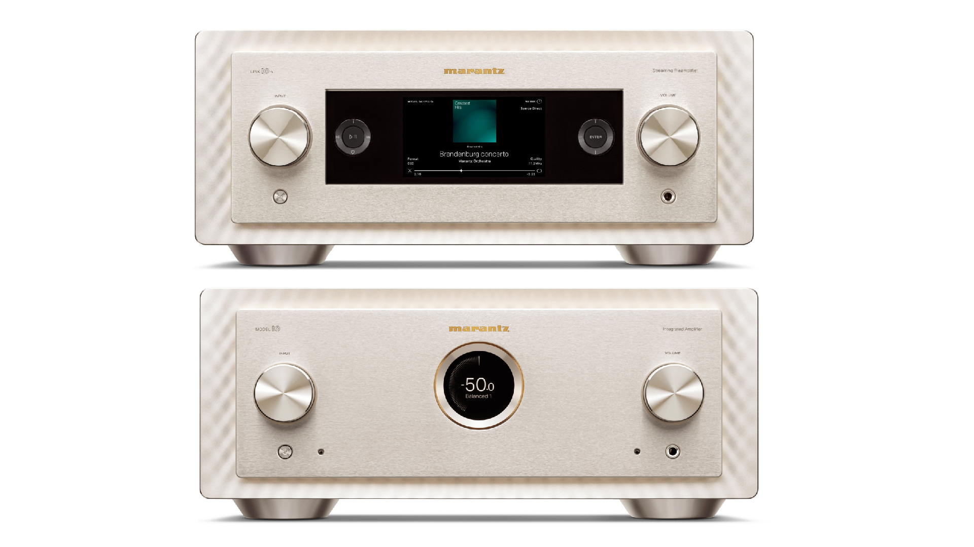 Marantz Model 10 Reference Integrated Amplifier & Link 10N Network Audio Player Bundle - Premium Hi-Fi Stereo System for Home Theater & Audiophile Listening Rooms