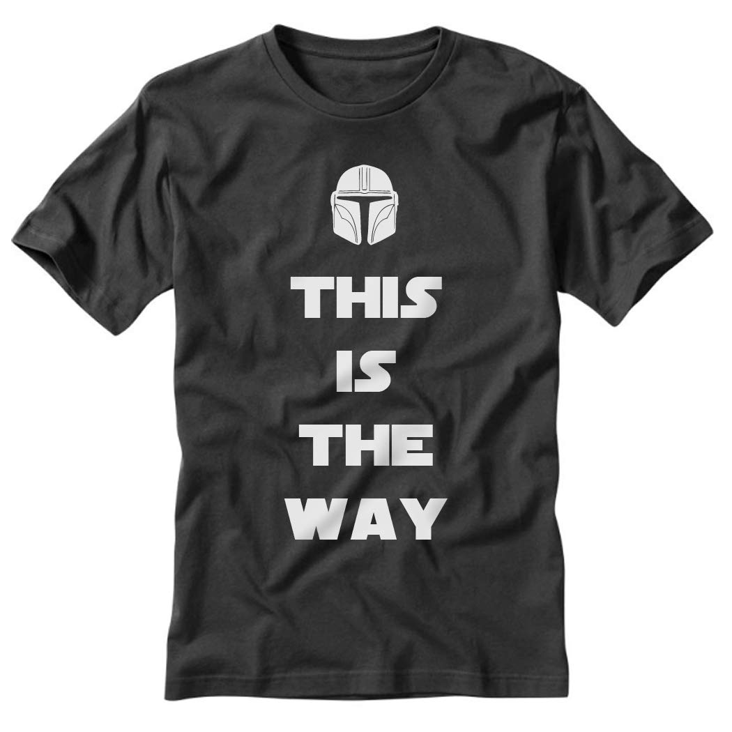 This is The Way - Mandalorian Fan Black T-Shirt | Star Wars Merchandise | Gift for Sci-Fi Fans | Cosplay & Casual Wear