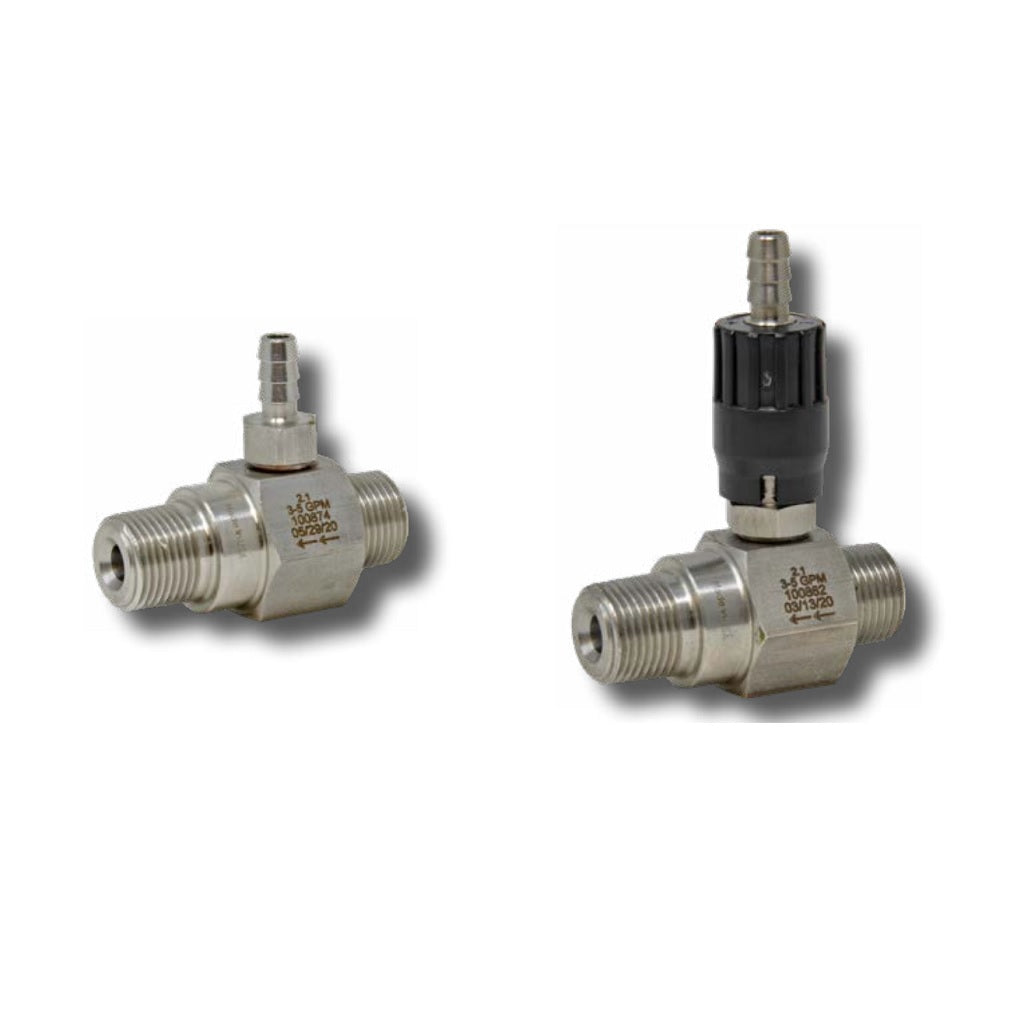 General Pump High Draw Stainless Steel Chemical Injector 5000psi - Ideal for Agricultural Spraying, Pressure Washing & Industrial Cleaning Applications