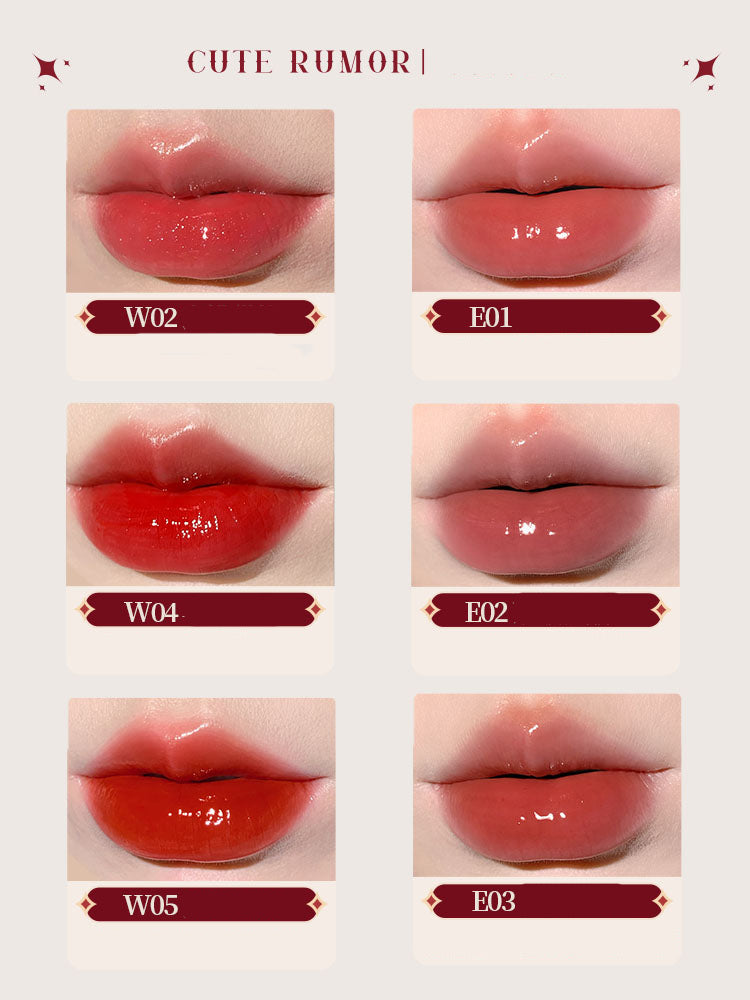 CuteRumor Wonderland White Rabbit Crystal Jelly Lip Gloss - Hydrating & Shiny Lip Gloss for Women, Long Lasting Moisturizing Lip Balm - Perfect for Daily Wear, Parties & Makeup Looks
