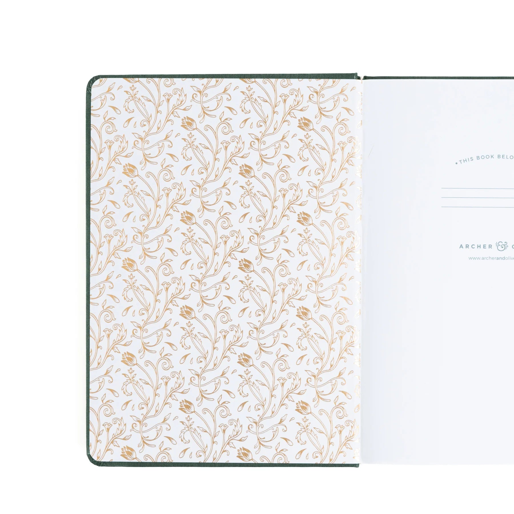 Archer and Olive A5 Dot Grid Notebook - Antique Floral Design for Journaling, Note Taking & Planning | Perfect Bullet Journal, Sketchbook & Travel Diary
