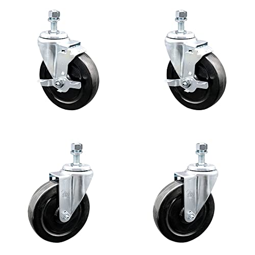 4 Swivel w/2 Top Lock Brakes