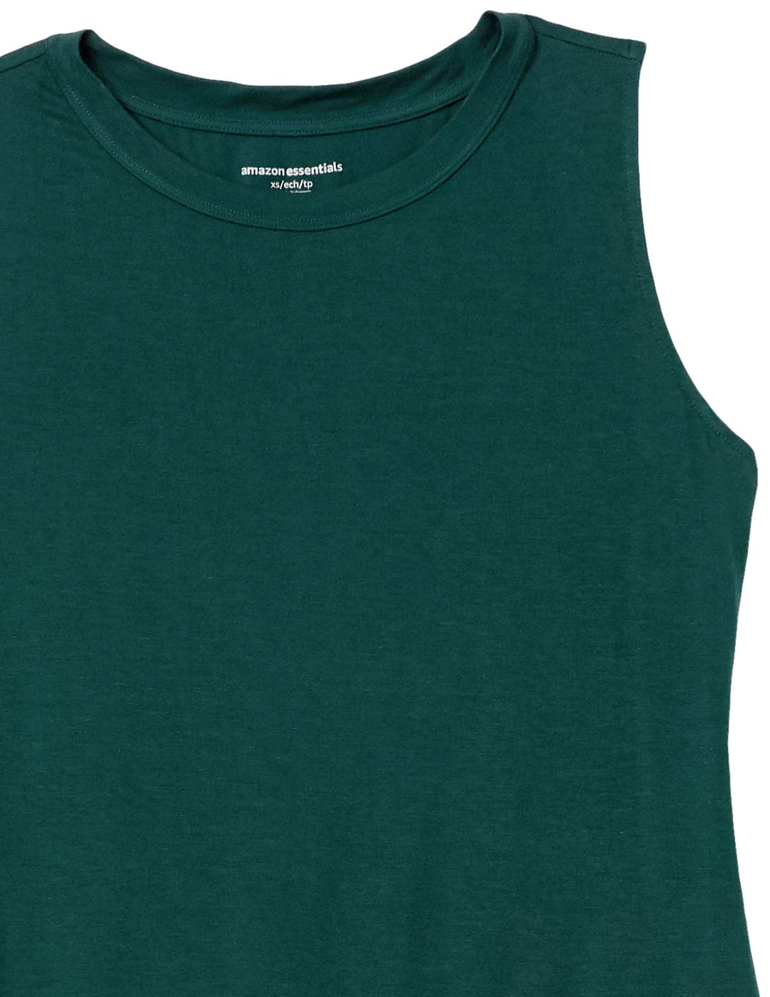 Amazon Essentials Women's Relaxed-Fit Sleeveless Muscle Tank Top - Breathable Summer Workout Shirt for Gym, Yoga & Casual Wear