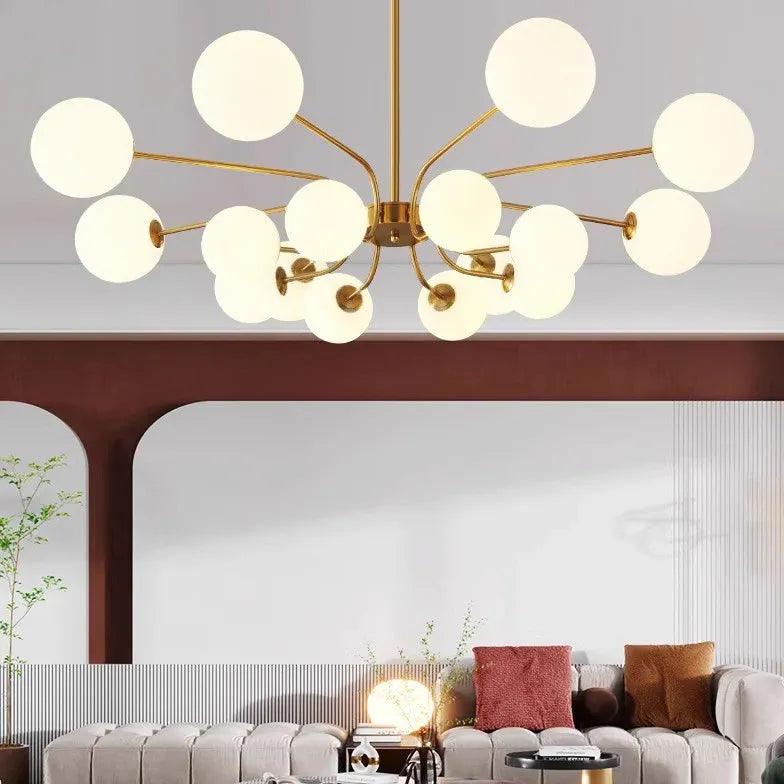 Modern Star Diffusion Chandelier for Living Room - Elegant Ceiling Light Fixture for Dining Room, Bedroom, and Home Decor