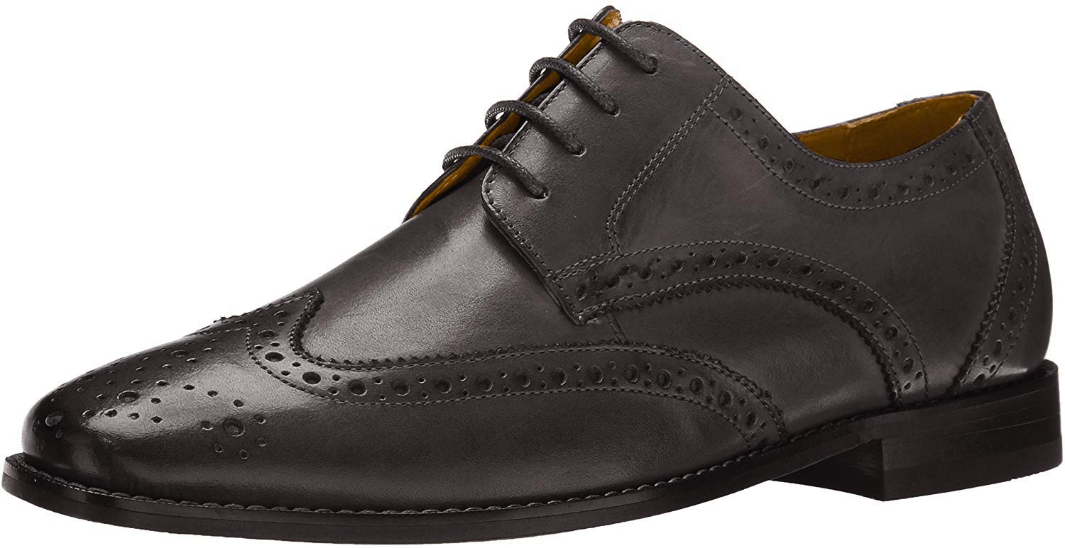 Florsheim Montinaro Wingtip Oxford Shoes for Men - Classic Dress Shoes for Business, Formal & Wedding Occasions