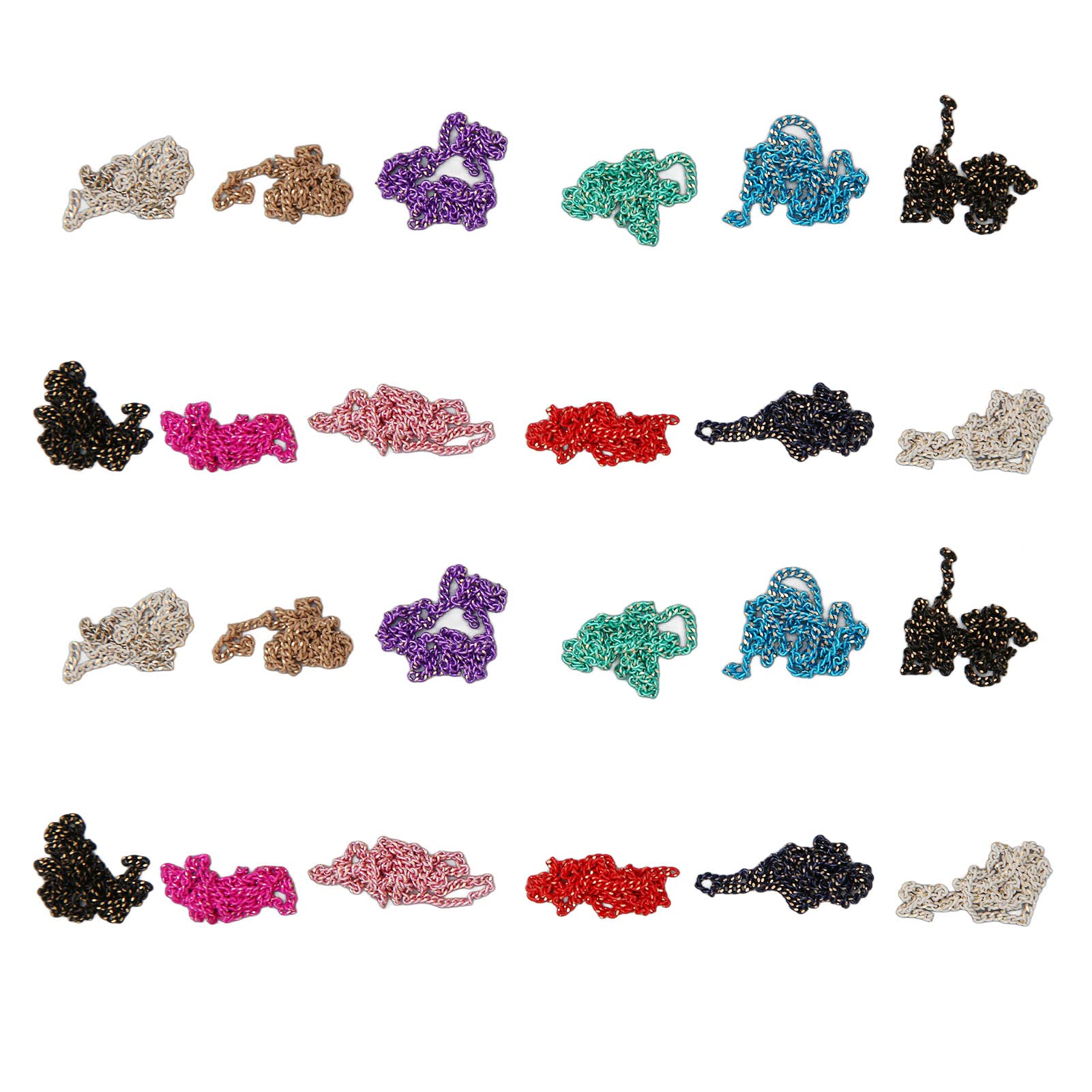 2 Boxes Nail Chains - Metal Rhinestone Nail Decorations for Punk Style, DIY Nail Art Designs | Perfect for Nail Salons, Home Manicures & Gothic Fashion Accessories