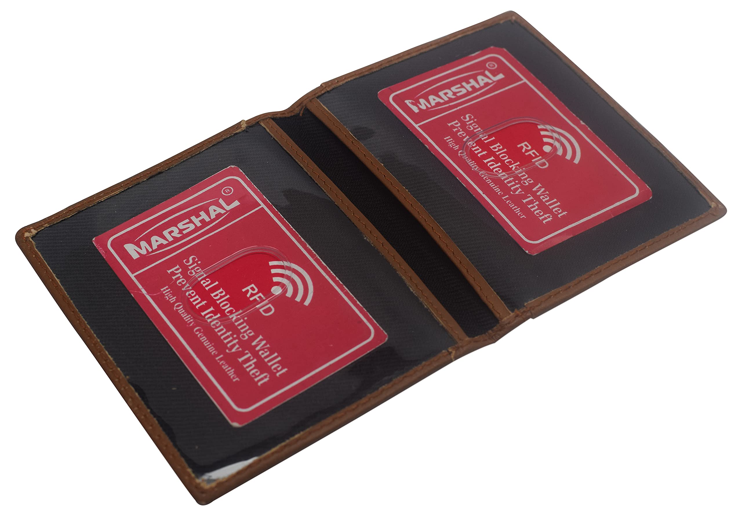 RFID Blocking Genuine Leather Vaccine Card Holder & Passport Cover - Travel Organizer for Vaccination Records (Tan) | Perfect for Airports, Doctor Visits & International Travel