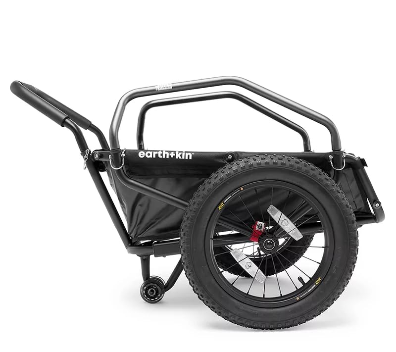 Heavy Duty Mule Bike Cargo Trailer with Quick Release Hitch - Perfect for Camping, Grocery Hauling & Outdoor Adventures
