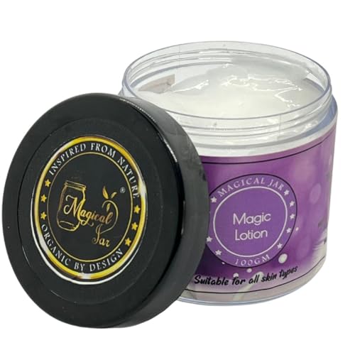 Magical Jar Magic Lotion - Natural Aloe Vera Moisturizer for Dry Skin | 100% Chemical Free Body Cream | Deep Hydration & Skin Protection | Perfect for Daily Use, Night Care & Travel