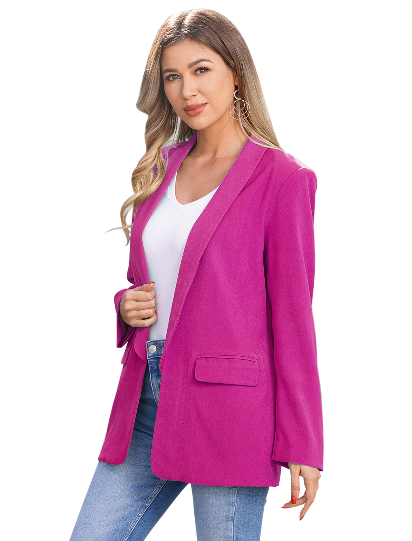 Women's Lightweight Blazer Jacket for Business Casual & Office Wear - Stylish Work Blazers with Pockets | Perfect for Professional Outfits, Meetings & Dressy Occasions