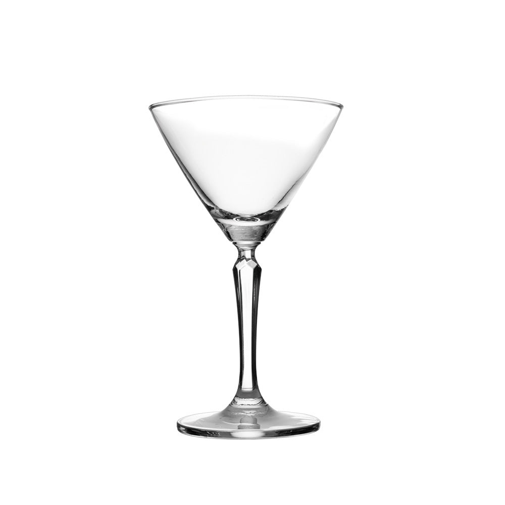 Premium Salute Martini Glasses Set of 4 - 215ml Crystal Clear Cocktail Glasses for Martinis, Margaritas & Cosmopolitans - Perfect for Home Bars, Parties & Elegant Entertaining