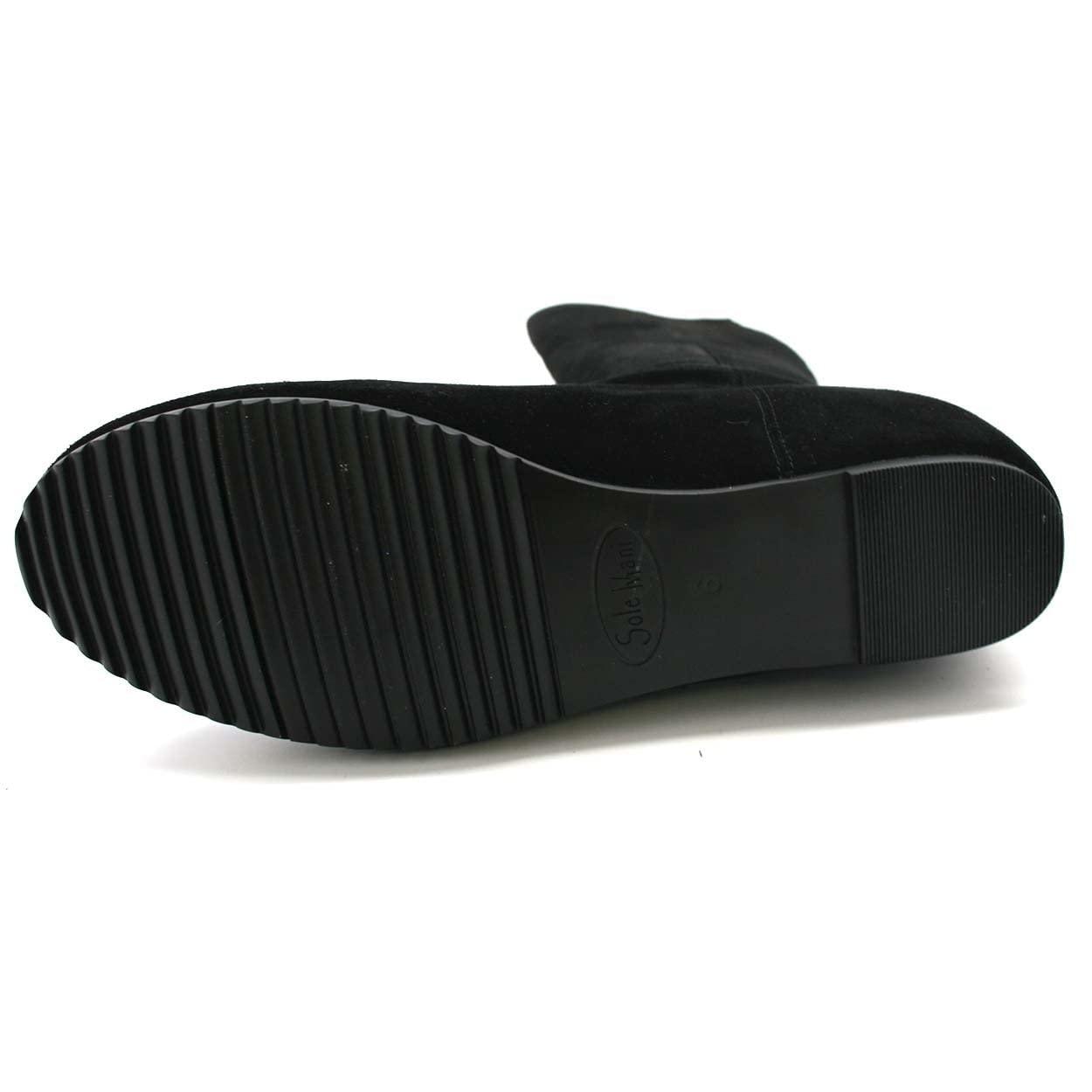 Stylish Women's Black Leather Hang-Out Boots - Comfortable & Fashionable for Casual Outings, Parties & Everyday Wear